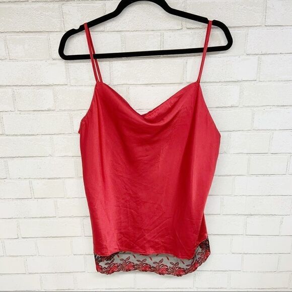 Vintage Repose Red Pajama Set Size L X18 - Picture 2 of 7